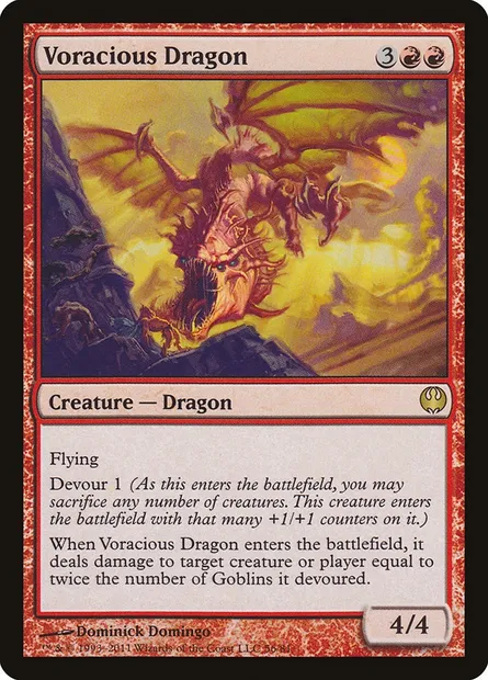 Voracious Dragon, Magic card DDG 56 — Duel Decks: Knights vs. Dragons set