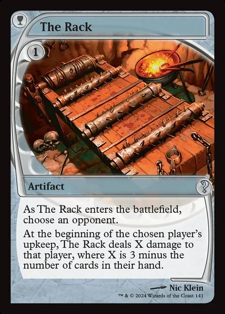 The Rack, Magic card MB2 141 — Mystery Booster 2 set