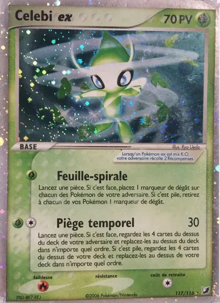 Celebi ex, carte Pokémon UF 117 — extension EX Forces Cachées