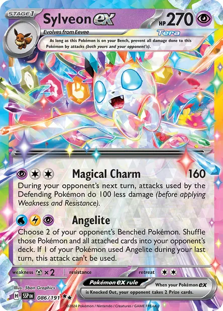 Sylveon ex, Pokémon card SSP 086 — Surging Sparks set