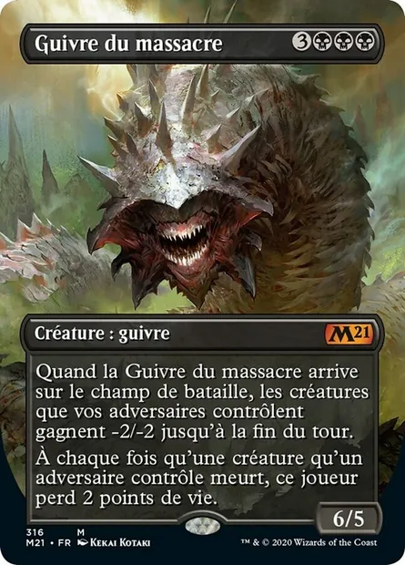 Guivre du massacre, carte Magic M21 316 — extension Core Set 2021