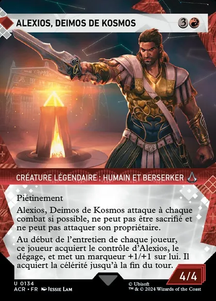 Alexios, Deimos de Kosmos, carte Magic ACR 134 — extension Assassin's Creed