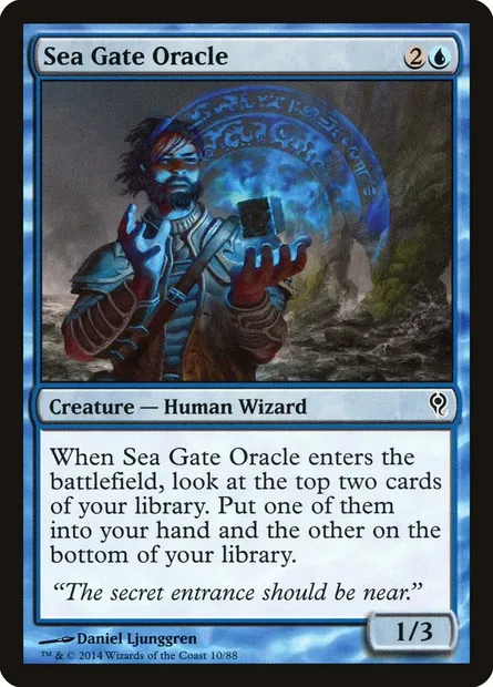 Sea Gate Oracle, Magic card DDM 10 — Duel Decks: Jace vs. Vraska set