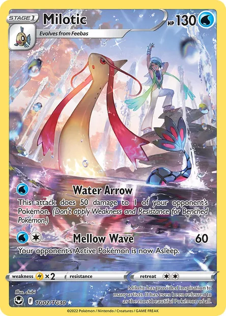 Milotic, Pokémon card SIT TG02 — Silver Tempest set