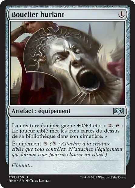 Bouclier hurlant, carte Magic RNA 239 — extension L'allégeance de Ravnica