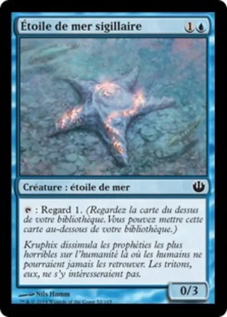 Étoile de mer sigillaire, carte Magic JOU 52 — extension Incursion dans Nyx