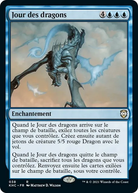 Jour des dragons, carte Magic KHC 38 — extension Kaldheim Commander