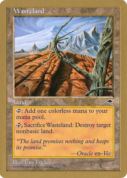 Wasteland, Magic card WC98 br330 — World Championship Decks 1998 set