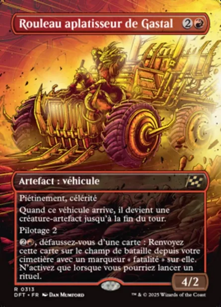 Rouleau aplatisseur de Gastal, carte Magic DFT 313 — extension Aetherdrift
