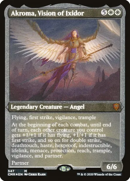 Akroma, Vision of Ixidor, Magic card CMR 547 — Commander Legends set