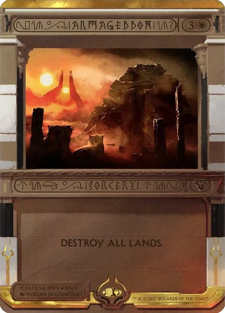 Armageddon, Magic card MP2 31 — Amonkhet Invocations set