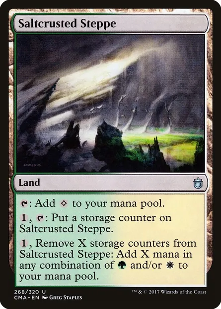 Steppes de sel, carte Magic CMA 268 — extension Commander Anthology