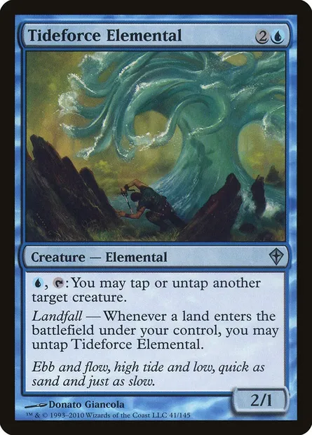 Tideforce Elemental, Magic card WWK 41 — Worldwake set