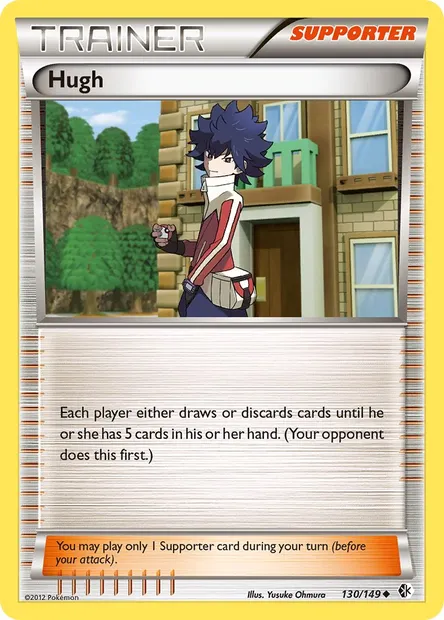 Hugh, Pokémon card BCR 130 — Boundaries Crossed set