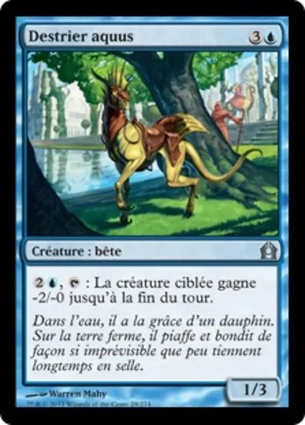 Destrier aquus, carte Magic RTR 29 — extension Retour à Ravnica
