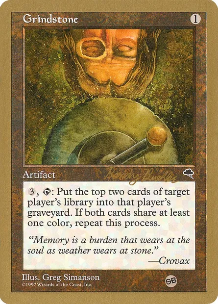 Grindstone, Magic card WC98 rb290sb — World Championship Decks 1998 set