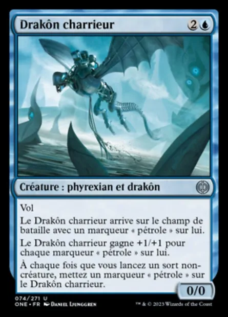Drakôn charrieur, carte Magic ONE 74 — extension Tous Phyrexians