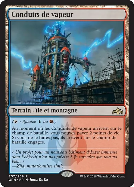 Conduits de vapeur, carte Magic GRN 257 — extension Les Guildes de Ravnica