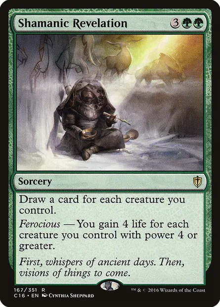 Shamanic Revelation, Magic card C16 167 — Commander 2016 set