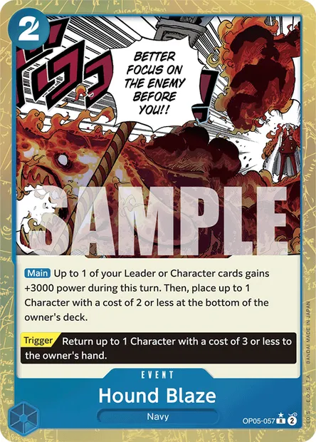 Hound Blaze, One Piece card OP05-057 — AWAKENING OF THE NEW ERA set