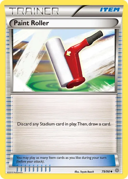 Paint Roller, Pokémon card AOR 79 — Ancient Origins set