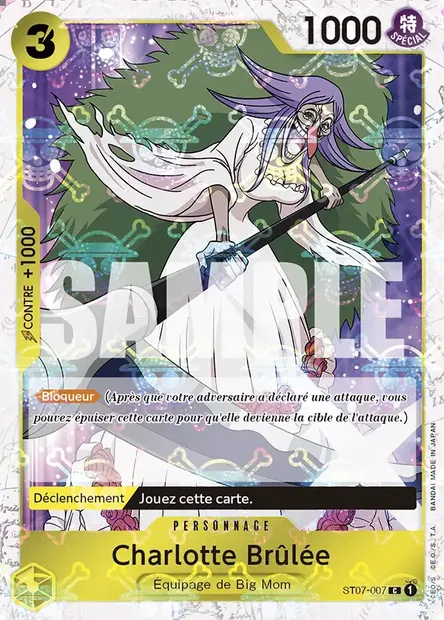 Charlotte Brûlée, carte One Piece ST07-007 — extension Big Mom Pirates