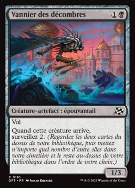 Vannier des décombres, carte Magic DFT 110 — extension Aetherdrift