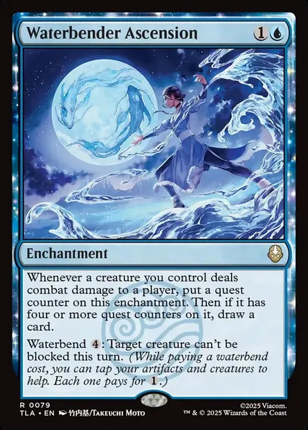 Waterbender Ascension, Magic card TLA 79 — Avatar: The Last Airbender set