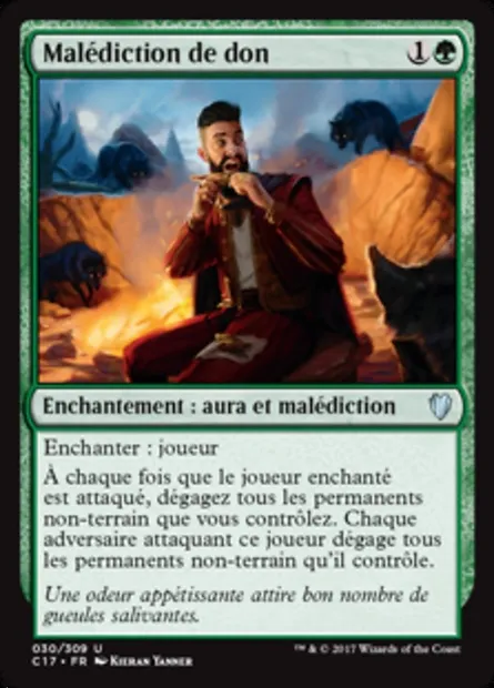 Malédiction de don, carte Magic C17 30 — extension Commander 2017