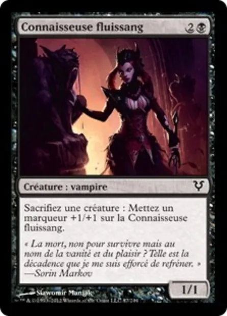 Connaisseuse fluissang, carte Magic AVR 87 — extension Avacyn ressuscitée