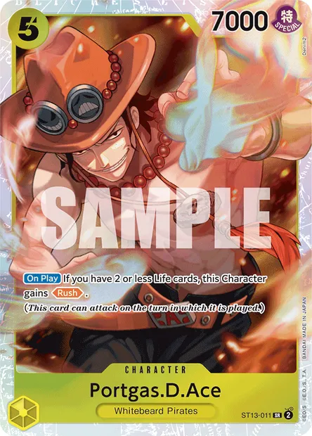 Portgas.D.Ace, One Piece card ST13-011 — The Three Brothers set