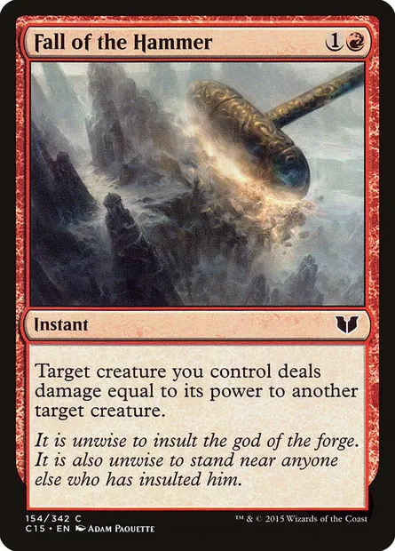 Fall of the Hammer, Magic card C15 154 — Commander 2015 set