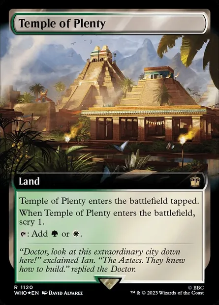 Temple de la profusion, carte Magic WHO 1120 — extension Doctor Who