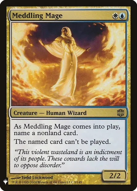 Ingérence du mage, carte Magic PLST ARB-8 — extension The List