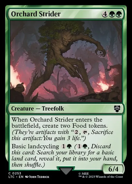 Orchard Strider, Magic card LTC 253 — Tales of Middle-earth Commander set