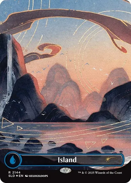 Island, Magic card SLD 2144 — Secret Lair Drop set