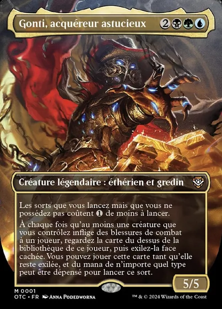 Gonti, acquéreur astucieux, carte Magic OTC 1 — extension Outlaws of Thunder Junction Commander