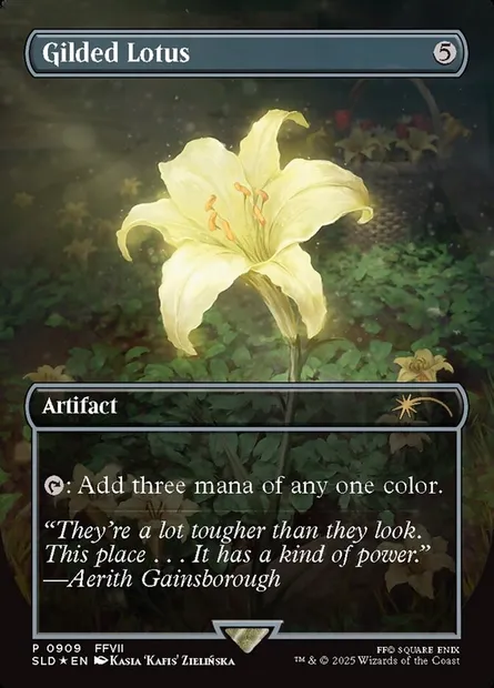 Lotus doré, carte Magic SLD 909 — extension Secret Lair Drop