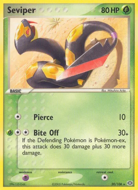 Seviper, Pokémon card EM 20 — Emerald set