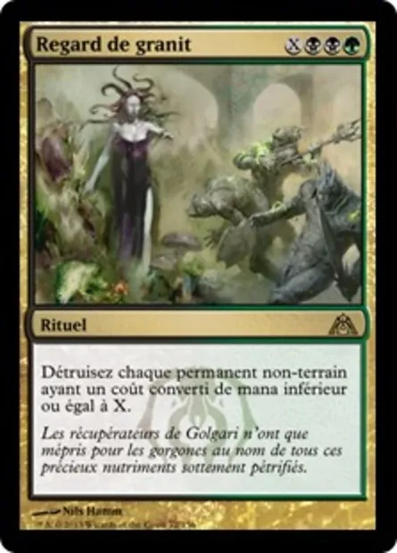 Regard de granit, carte Magic DGM 72 — extension Le labyrinthe du dragon