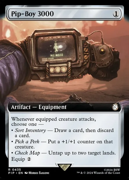 Pip-Boy 3000, carte Magic PIP 435 — extension Fallout