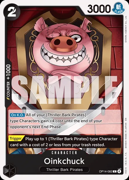 Oinkchuck, One Piece card OP14-082 — THE AZURE SEA’S SEVEN set