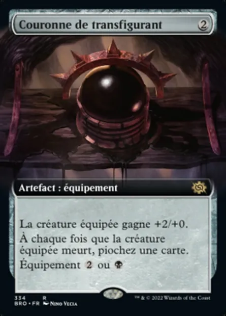 Couronne de transfigurant, carte Magic BRO 334 — extension La Guerre Fratricide