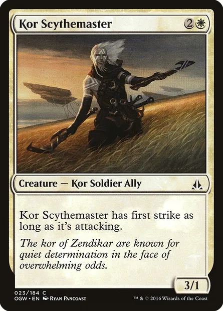 Kor Scythemaster, Magic card OGW 23 — Oath of the Gatewatch set