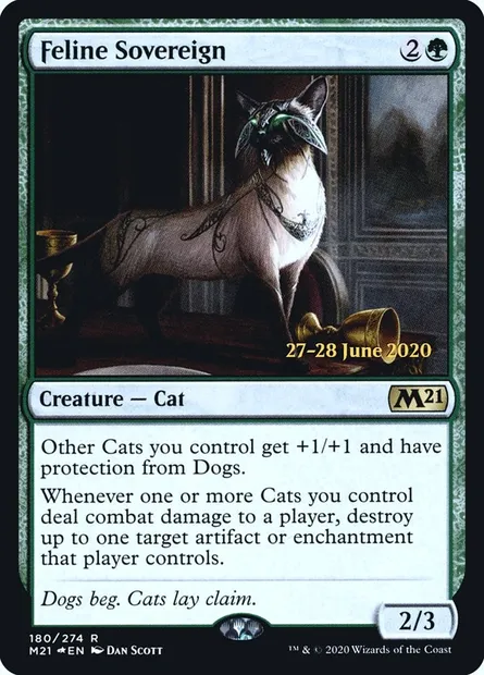 Feline Sovereign, Magic card PM21 180s — Core Set 2021 Promos set