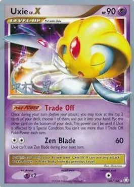 Uxie Lv.X, carte Pokémon WCD09 146 — extension World Championship Decks 2009