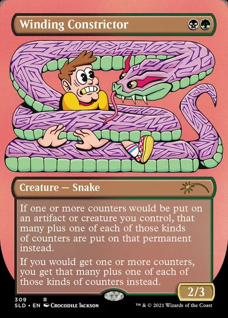Winding Constrictor, Magic card SLD 309 — Secret Lair Drop set