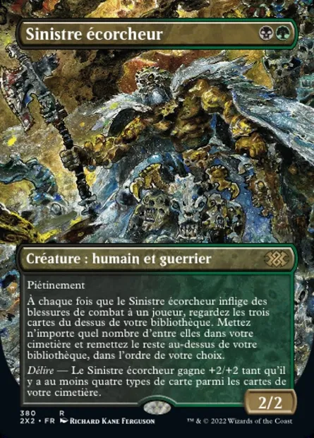 Sinistre écorcheur, carte Magic 2X2 380 — extension Double Masters 2022