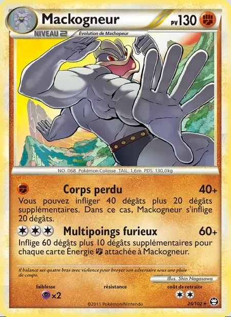 Mackogneur, carte Pokémon TM 26 — extension Triomphant