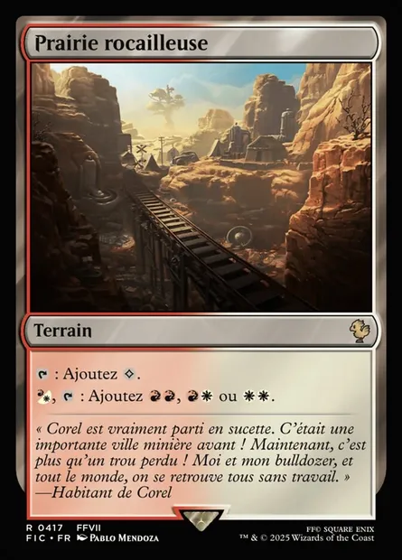 Prairie rocailleuse, carte Magic FIC 417 — extension Final Fantasy Commander
